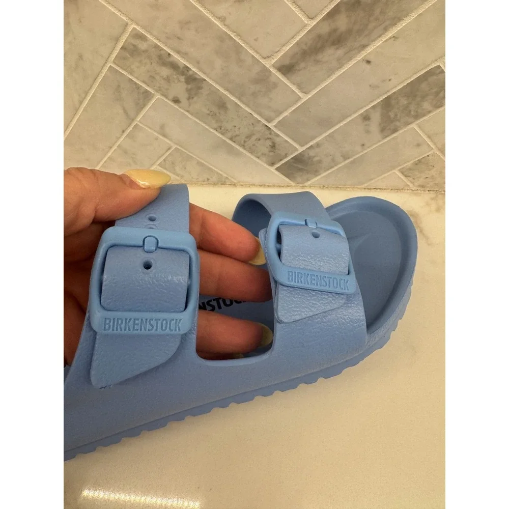 Birkenstock Arizona EVA Sandals Kids Youth Size 2 33 Sky Blue Slip On Slides